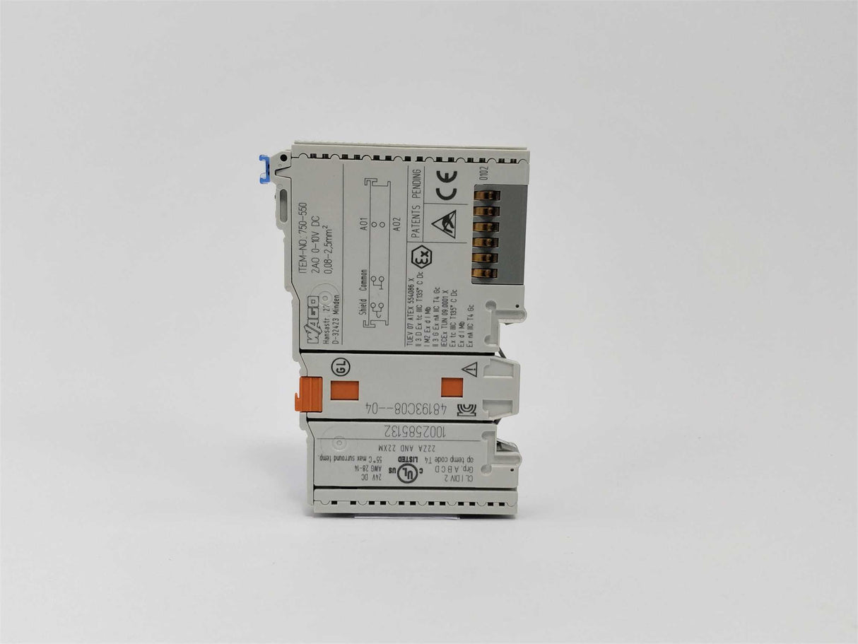 Wago 750-550 2-channel analog output; 0 ... 10 VDC