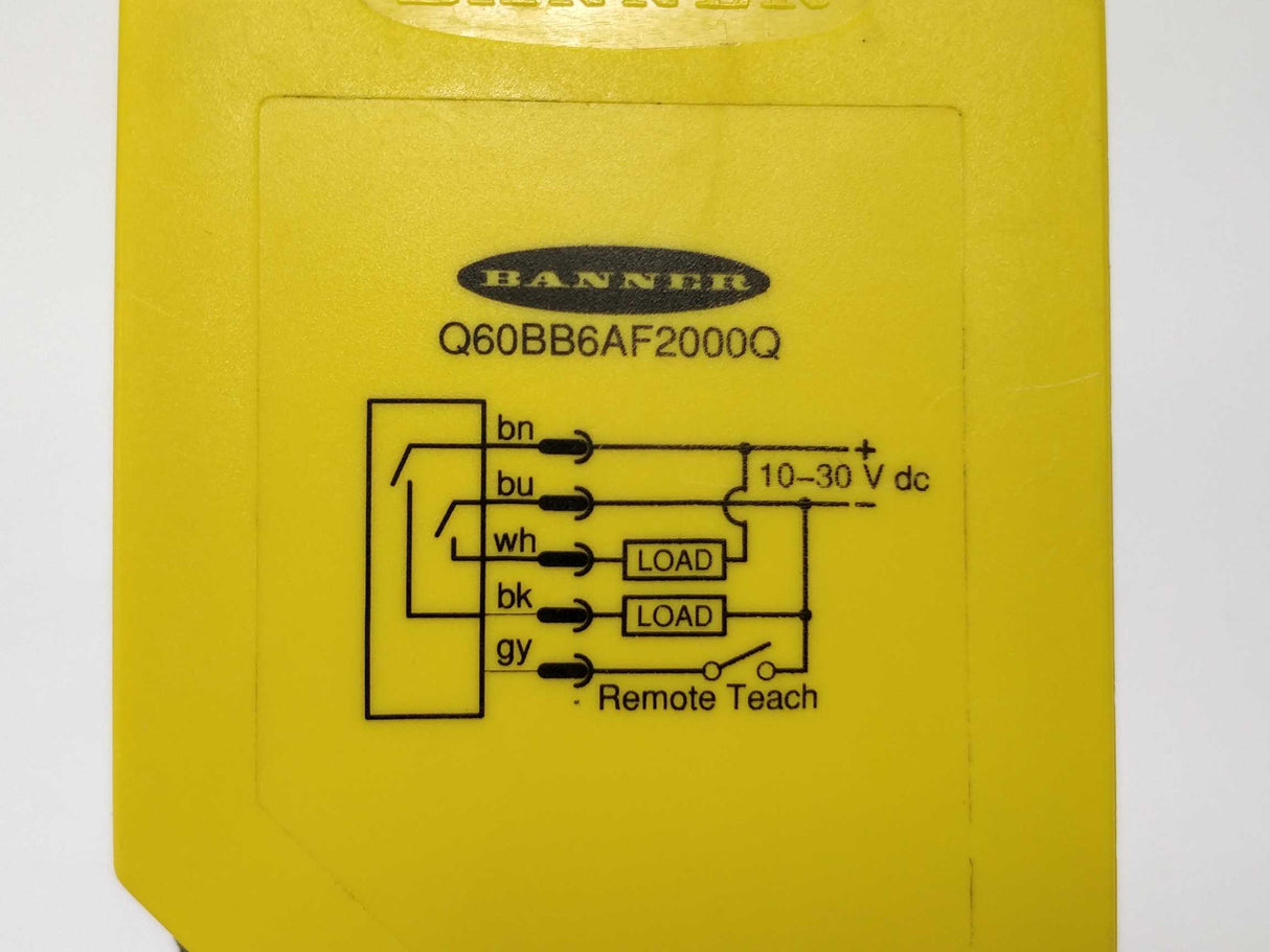 BANNER Q60BB6AF2000Q Output Delay setup
