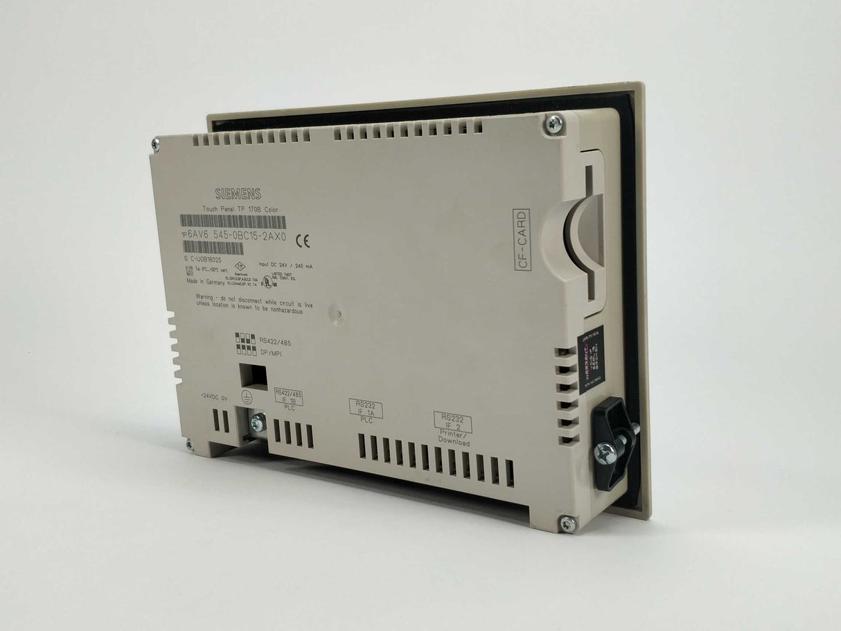 Siemens 6AV6545-0BC15-2AX0 Touch Panel TP170B Color