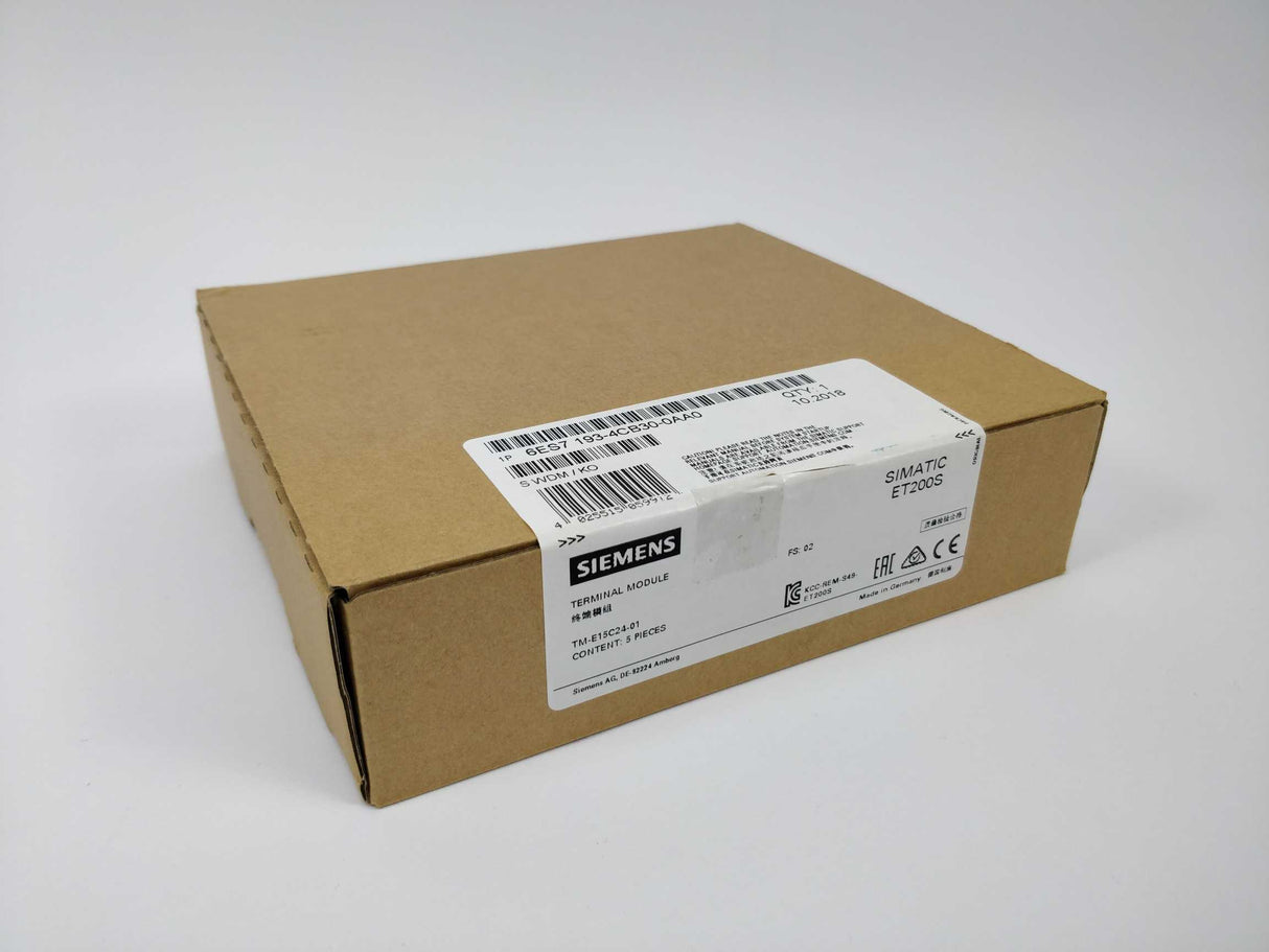 Siemens 6ES7193-4CB30-0AA0 Terminal module E02 5pcs