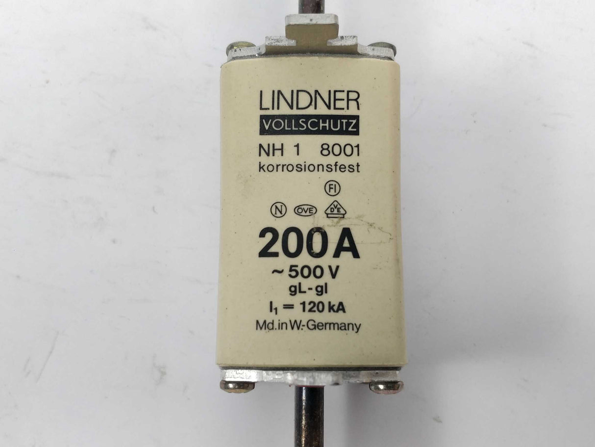 Lindner 80012007 Fuse 200A 500V gL NH1 120kA