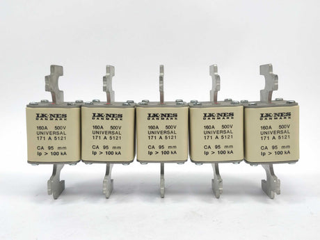 LK/Bussmann 171A5121 Fuse 160A 500V universal CA 95mm 100kA 5 Pcs.