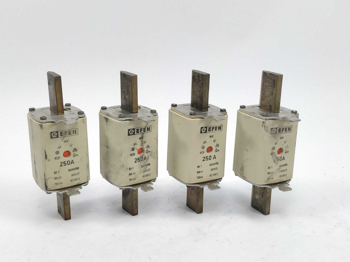 Efen 350350150 Fuse 250A 500V gL NH1 120kA 4Pcs.
