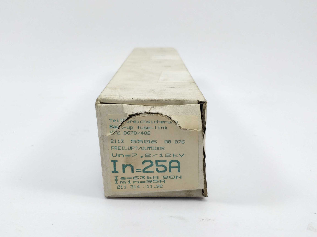 WICKMANN 2113550600076 Fuse In: 25A Un: 7,2/12kV