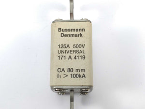 Bussmann 171A4119 Fuse 125A 500V universal CA 80mm