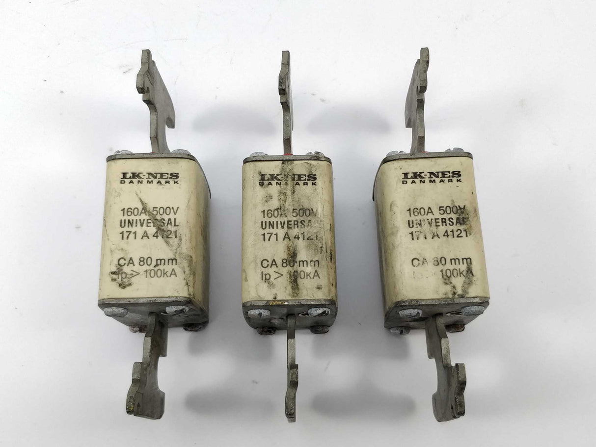 LK/Bussmann 171A4121 Fuse 160A 500V universal CA 80mm 100kA 3 Pcs.