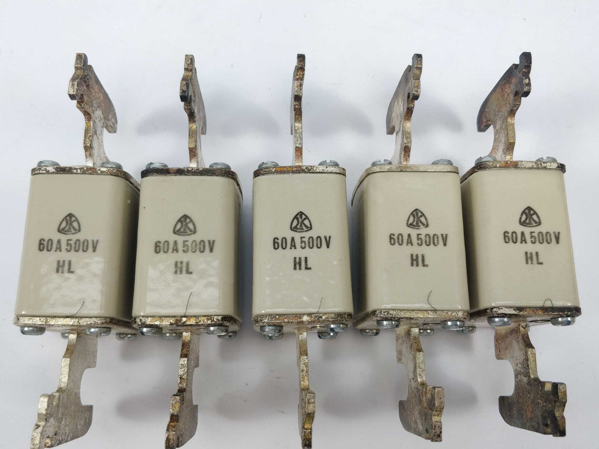 LK/Bussmann 170E4115 Fuse 60A 500V HL CA 80mm 5 Pcs.