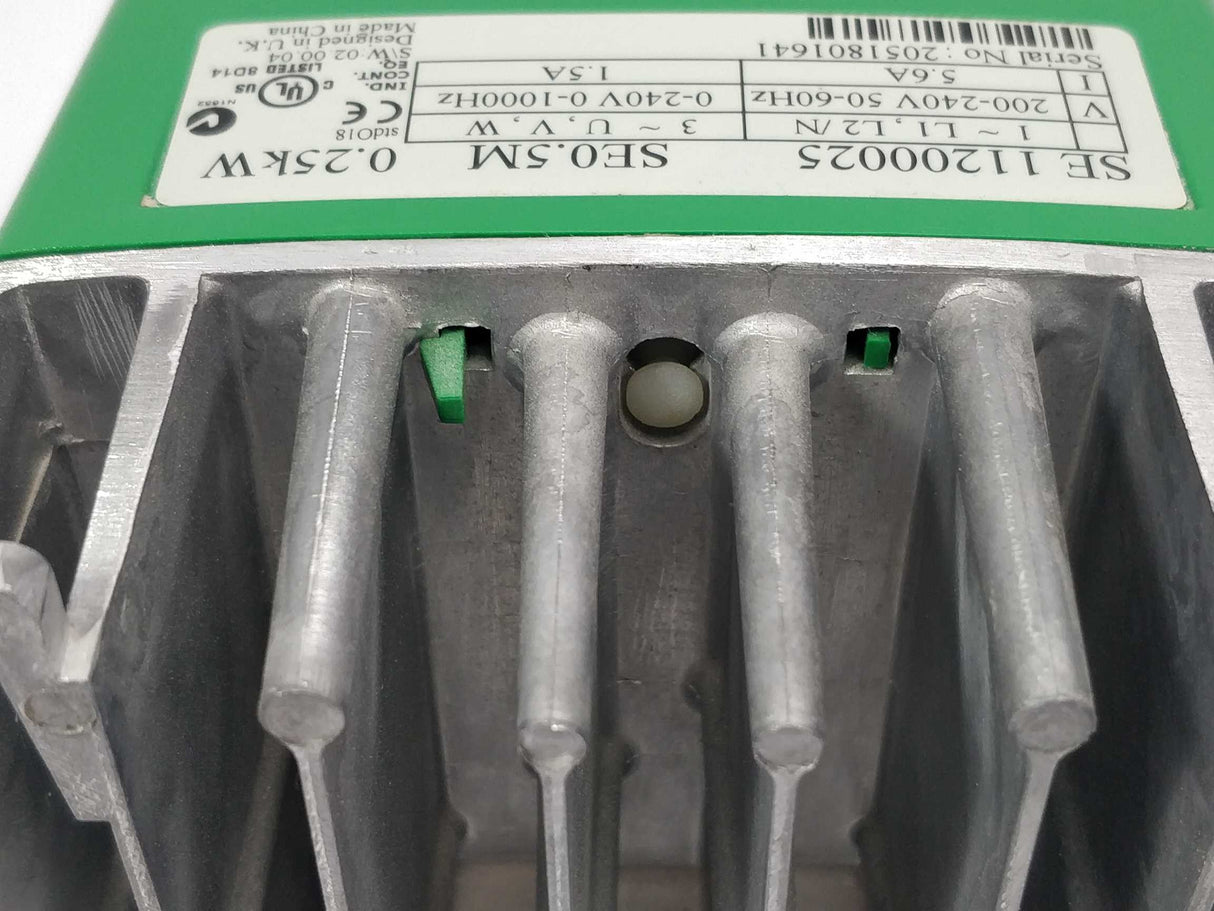 Control Techniques SE 11200025 Single Phase Inverter 0.25kW