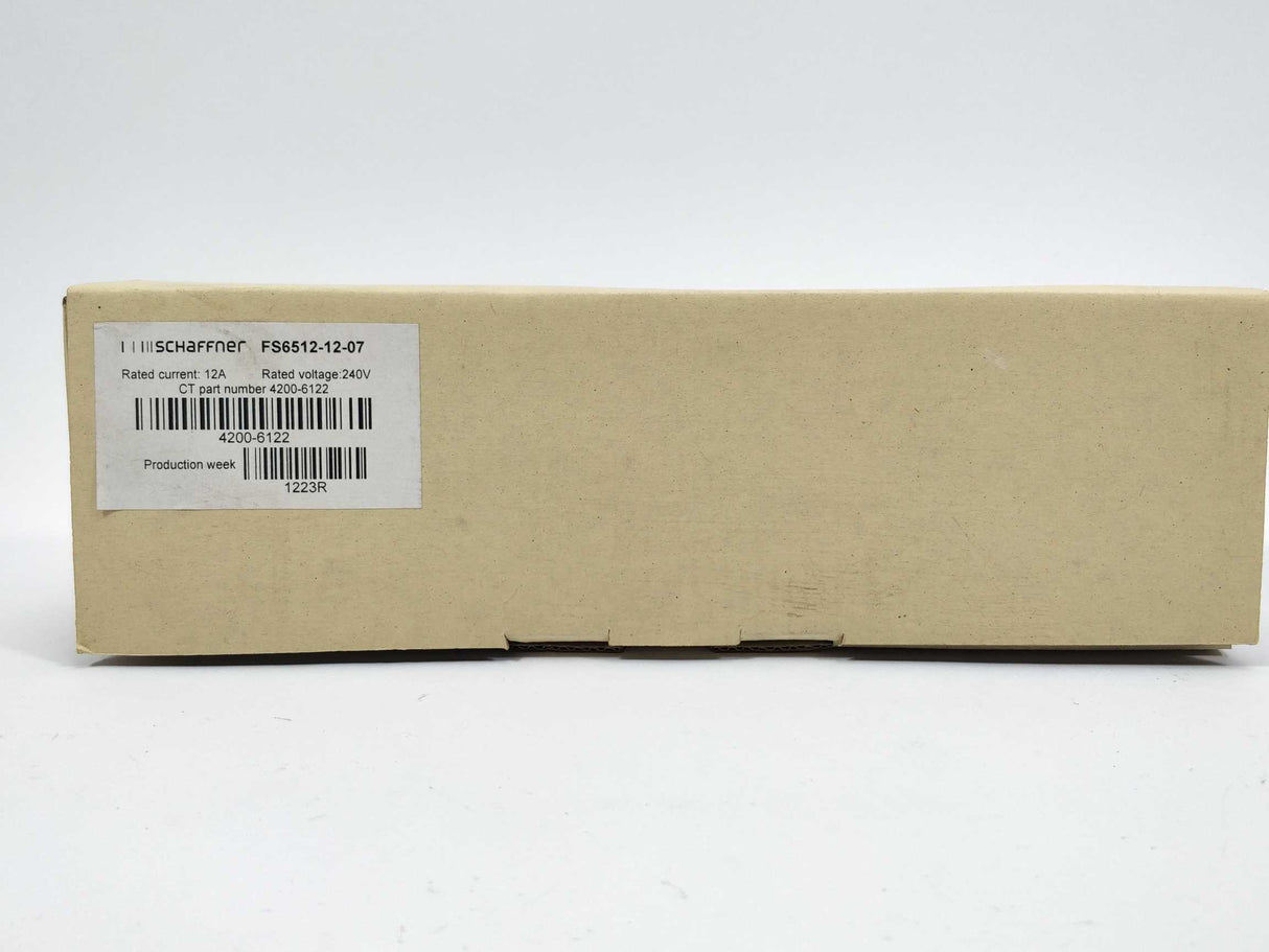 SCHAFFNER FS6512-12-07 Single Phase RFI Filter 4200-6122