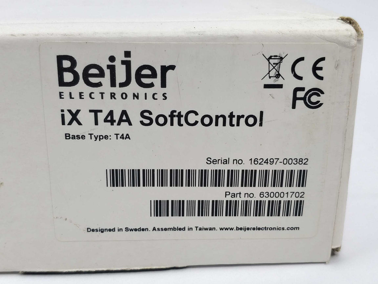 BEIJER ELECTRONICS 630001702 iX T4A Touch Operator Panel