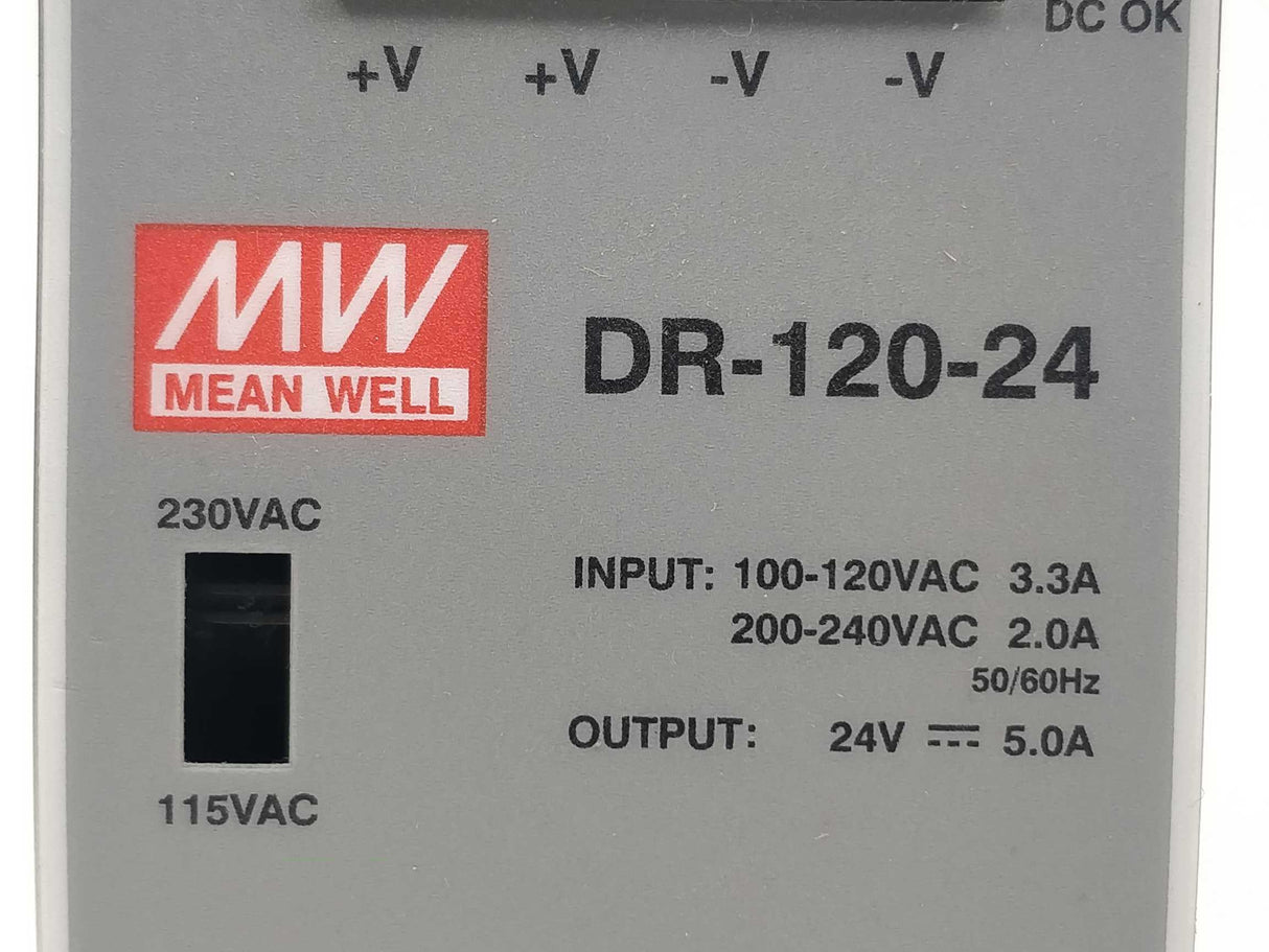 Mean Well DR-120-24 24V 5A, Power supply