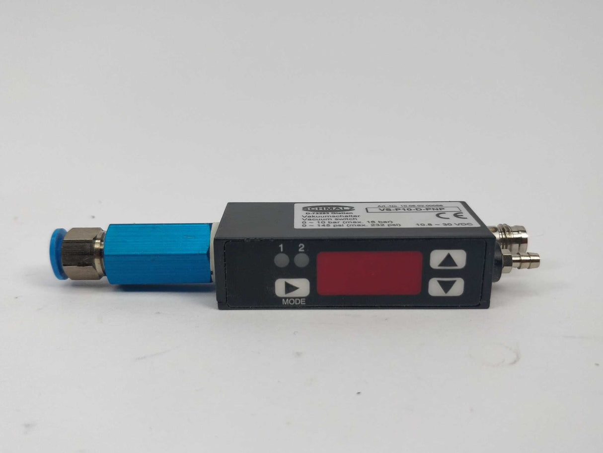 Schmalz VS-P10-D-PNP Pressure Switch 10.8 ~ 30VDC