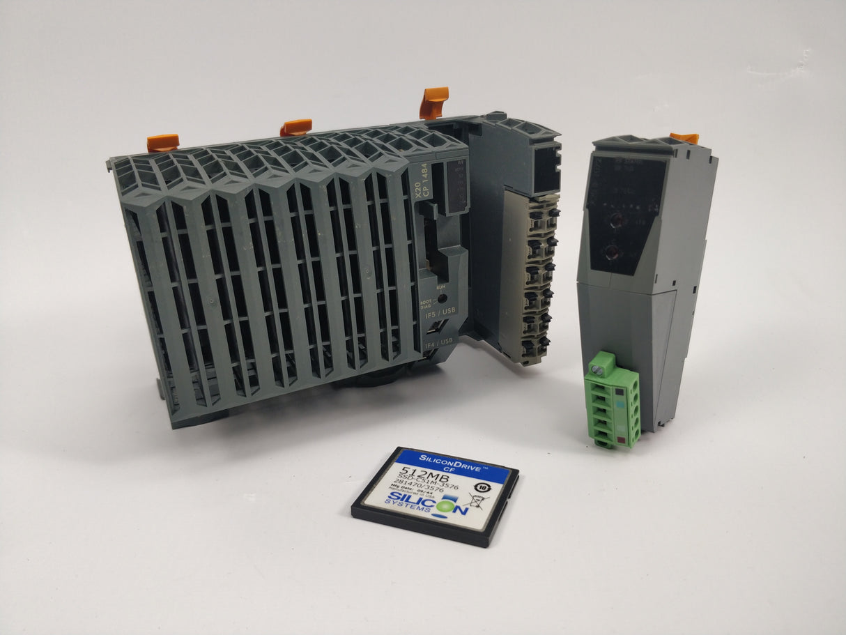 B&R X20CP1484 CPU with X20IF1072 interface module & SSD-C51M-3576