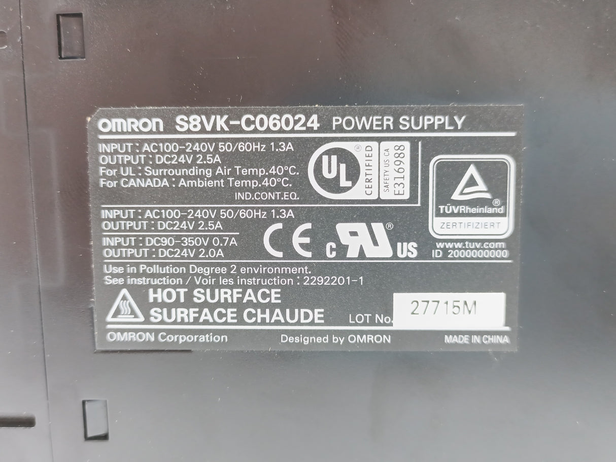 OMRON S8VK-C06024 24V 2.5A Power supply (204198292265)