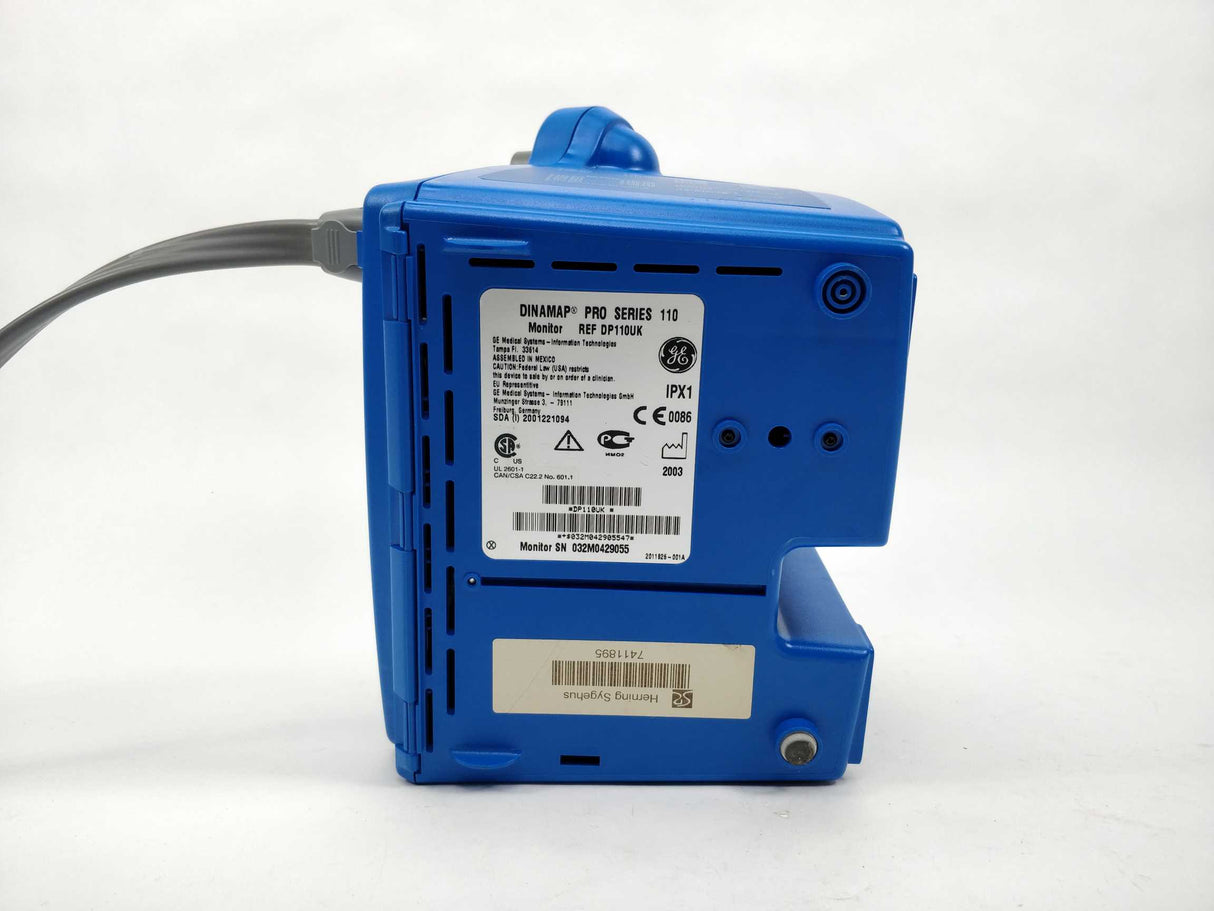 GE Medical Systems 2001221094 Dinamap Pro Series 110 BP Monitor
