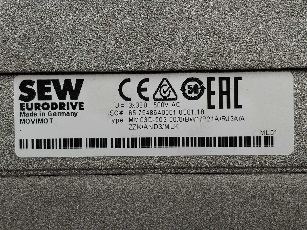 SEW-EURODRIVE MM03D-503-00 Inverter