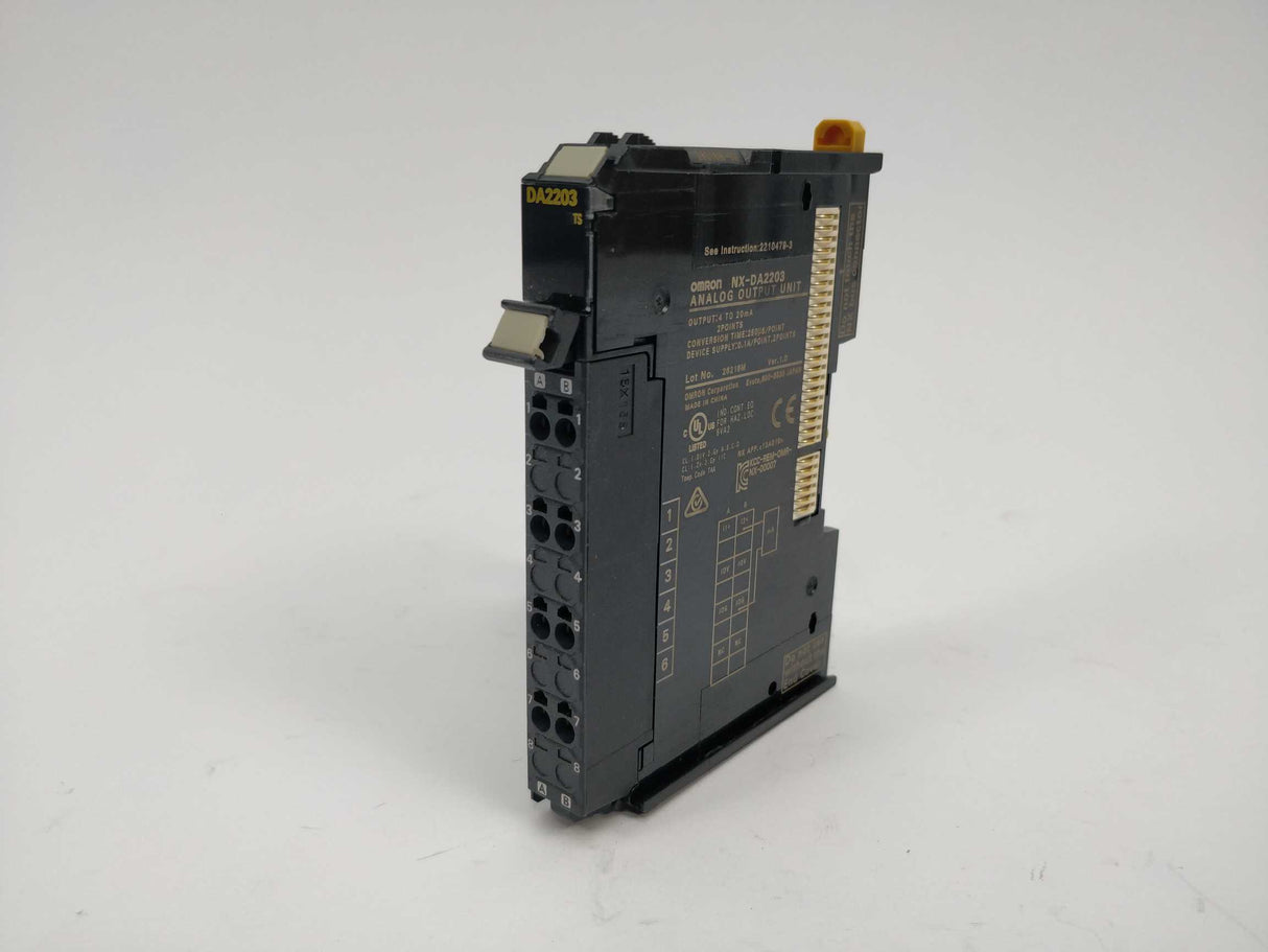 OMRON NX-DA2203 Analog Output Unit Ver.1.0