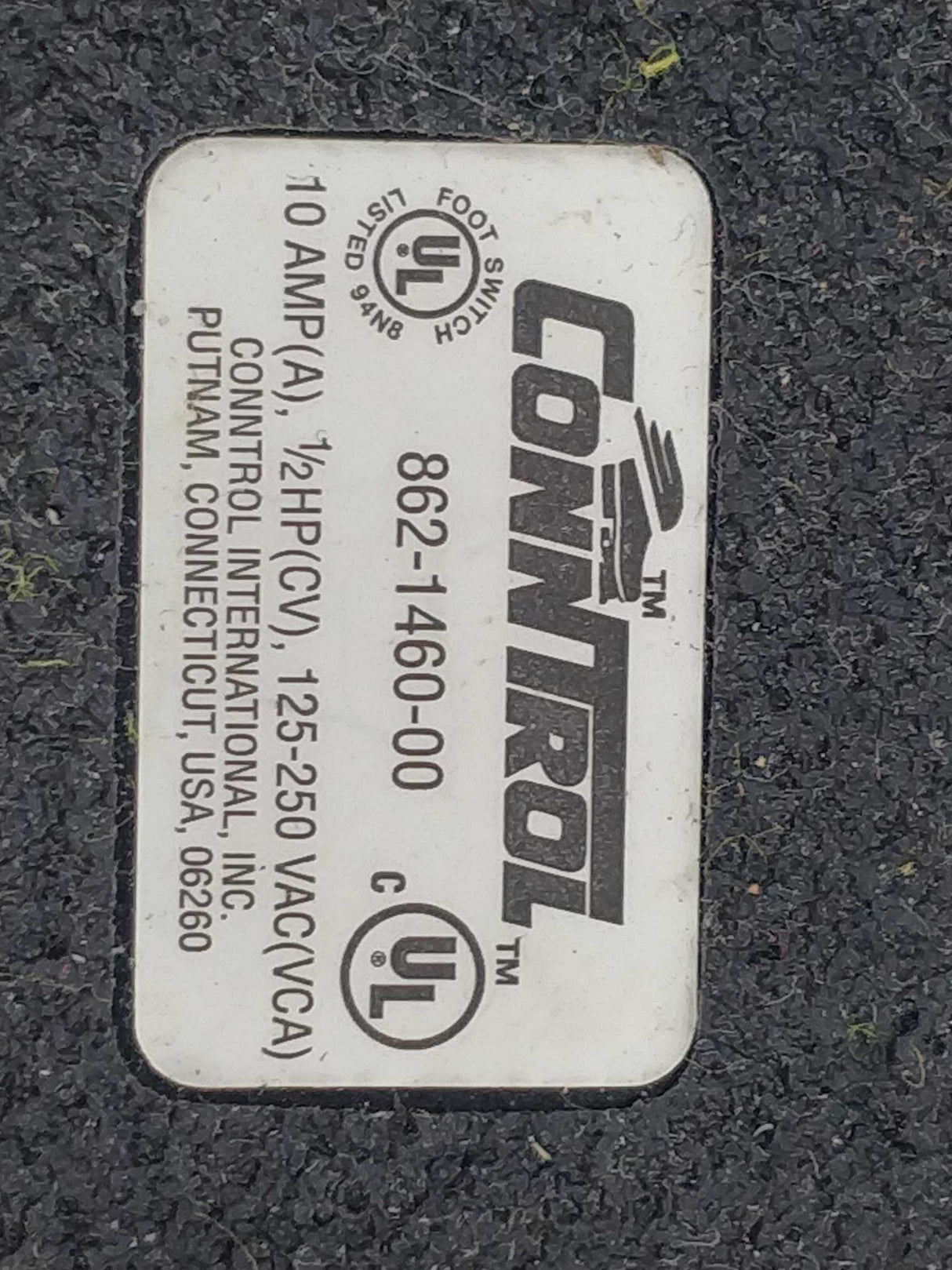 Conntrol 862-1460-00 Ergonomic Light Duty Foot Switch