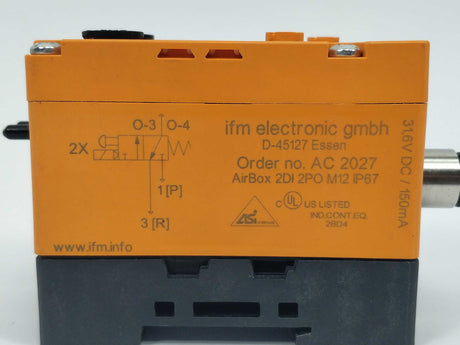 Ifm Electronic AC 2027 AirBox 2DI 2PO M12 with 3RG9010-0AA00 AS module