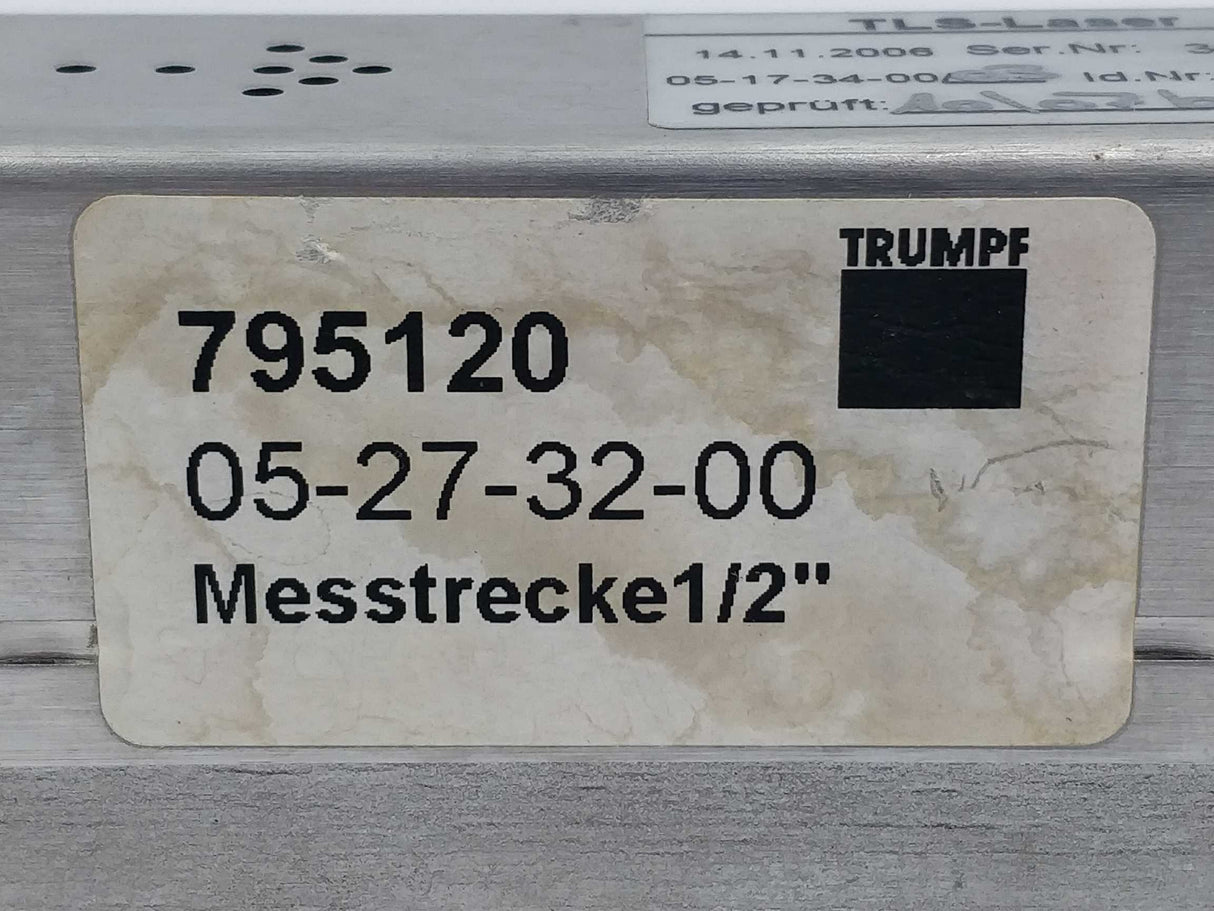 TRUMPF 0563712 05-17-34-00/03 TLS-Laser 795120 05-27-32-00