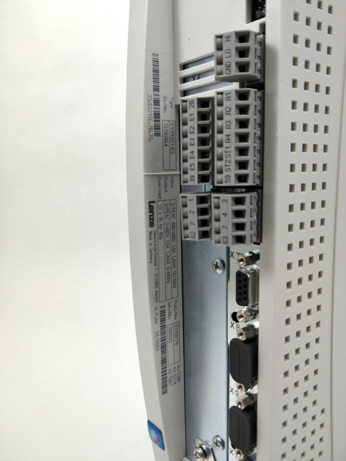 LENZE 13190864 EVS9321-ES, only used for short time, like new.