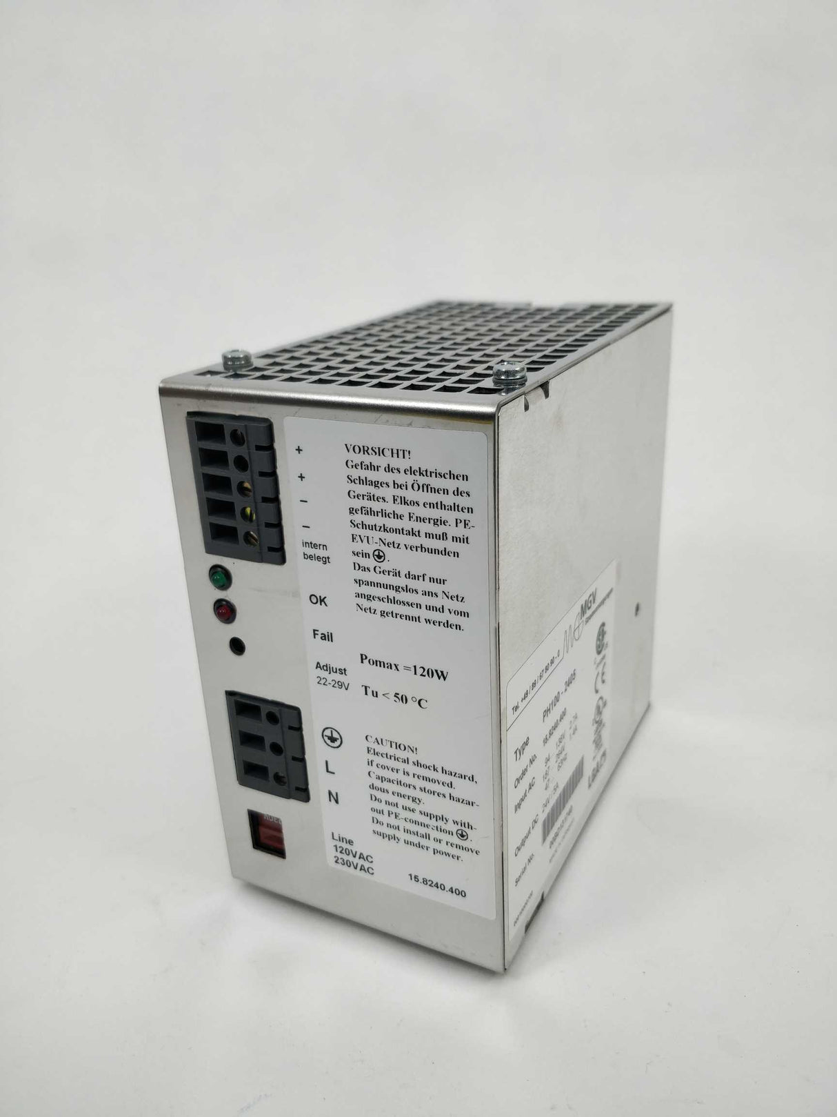 MGV PH100-2405 Power supply 24VDC 5A