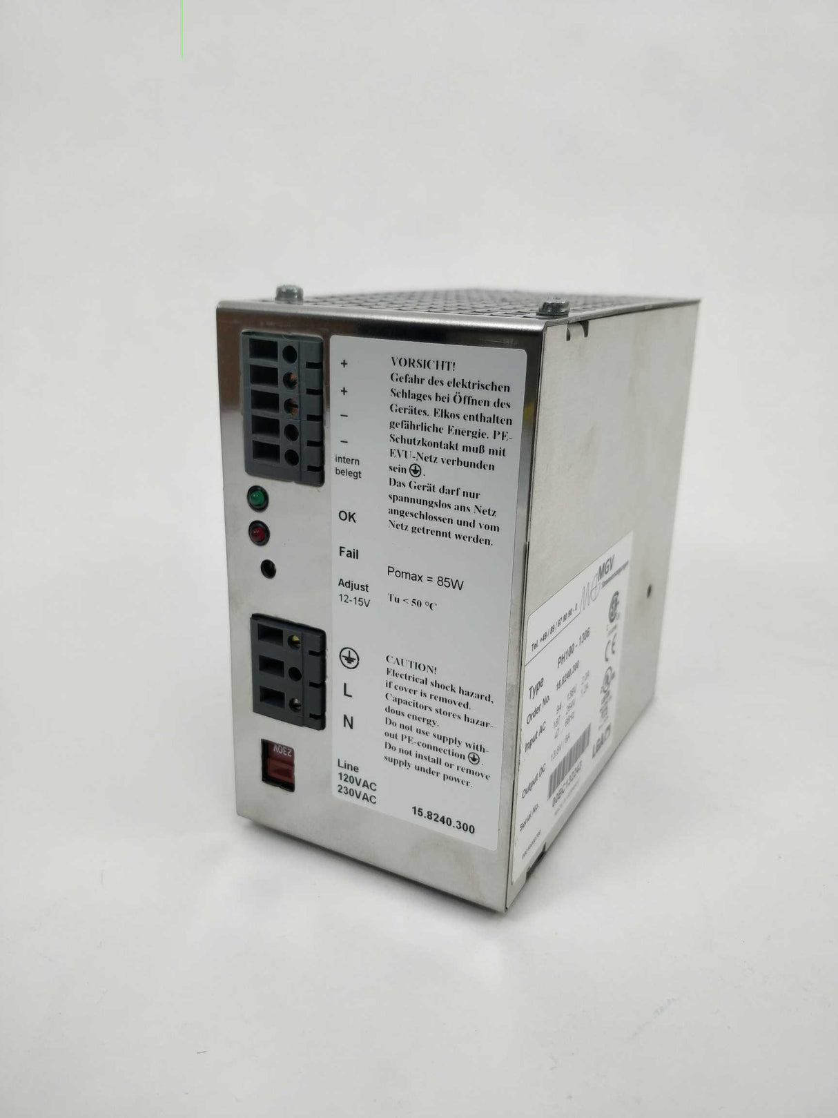 MGV PH100-1306 Power supply 13.8VDC 6A