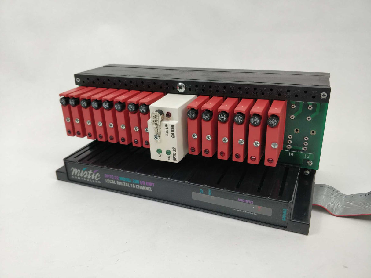 Mistic Controller G4D16LS Opto 22 Model 200 I/O Unit, 16 channel
