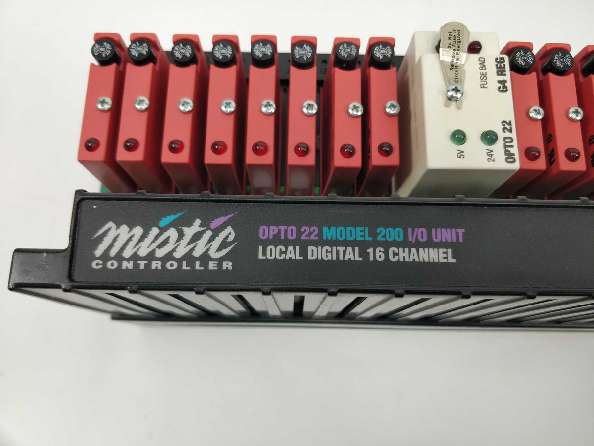 Mistic Controller G4D16LS Opto 22 Model 200 I/O Unit, 16 channel