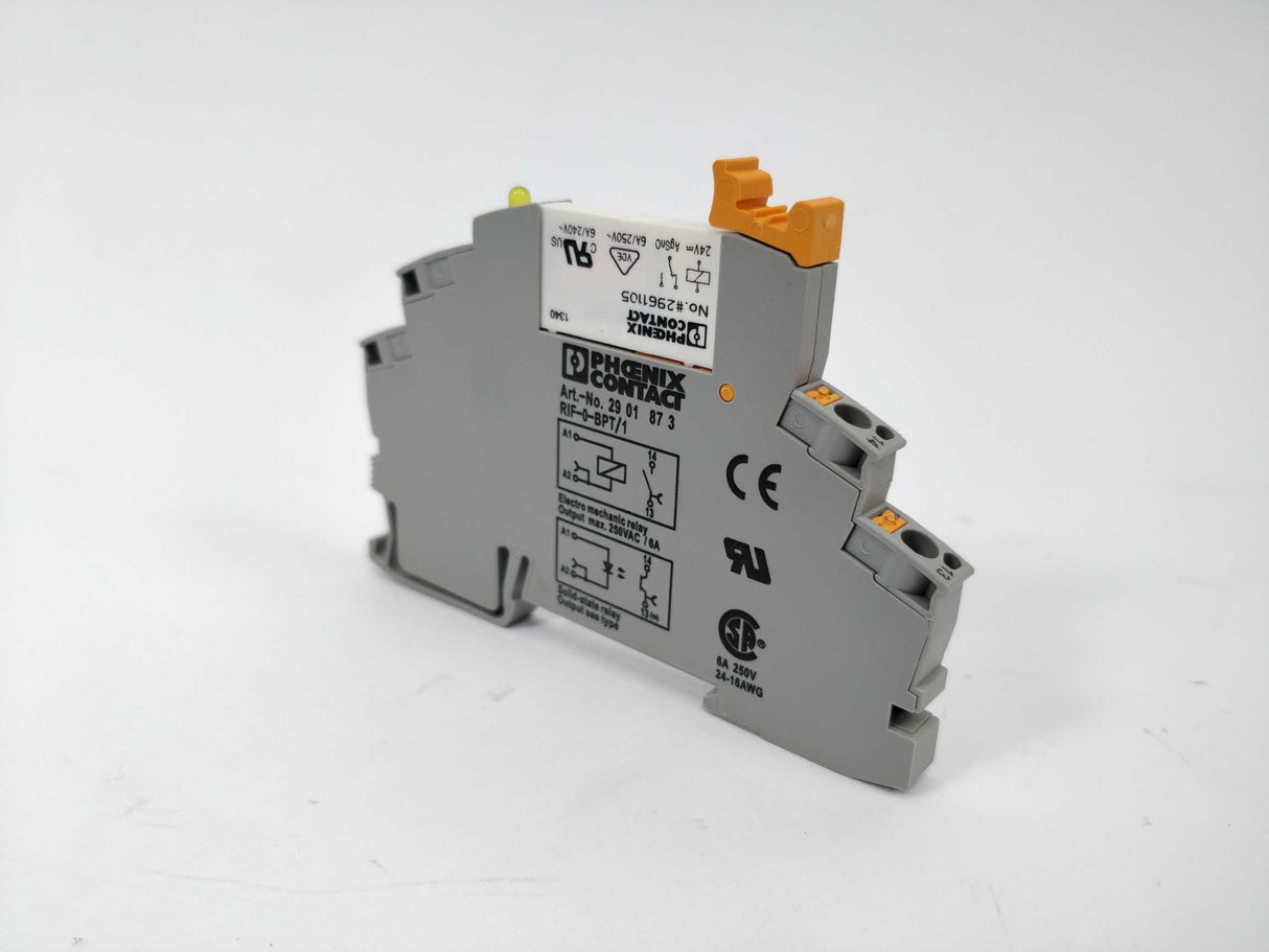 Phoenix Contact RIF-0-BPT/1 socket & REL-MR- 24DC/21 relay
