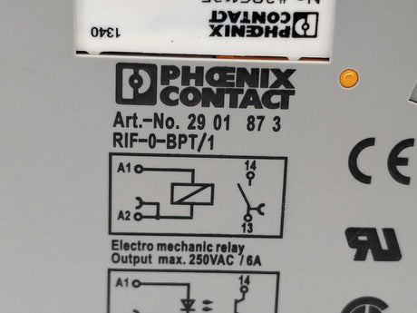 Phoenix Contact RIF-0-BPT/1 socket & REL-MR- 24DC/21 relay