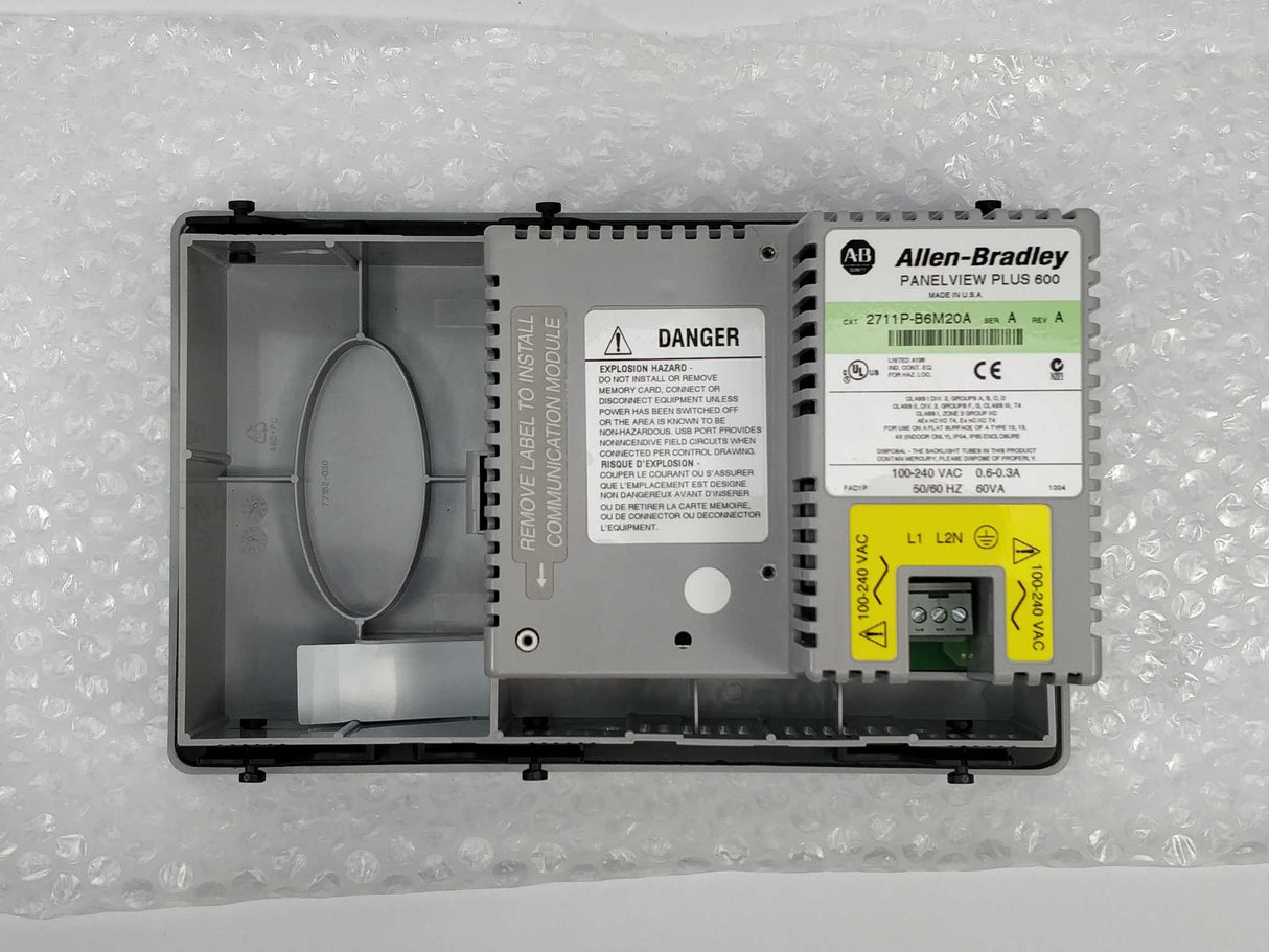 AB 2711P-B6M20A Ser. A Rev. A Panel View Plus 600