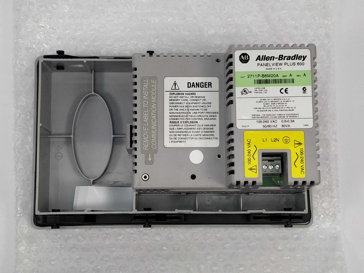 AB 2711P-B6M20A Ser. A Rev. A Panel View Plus 600