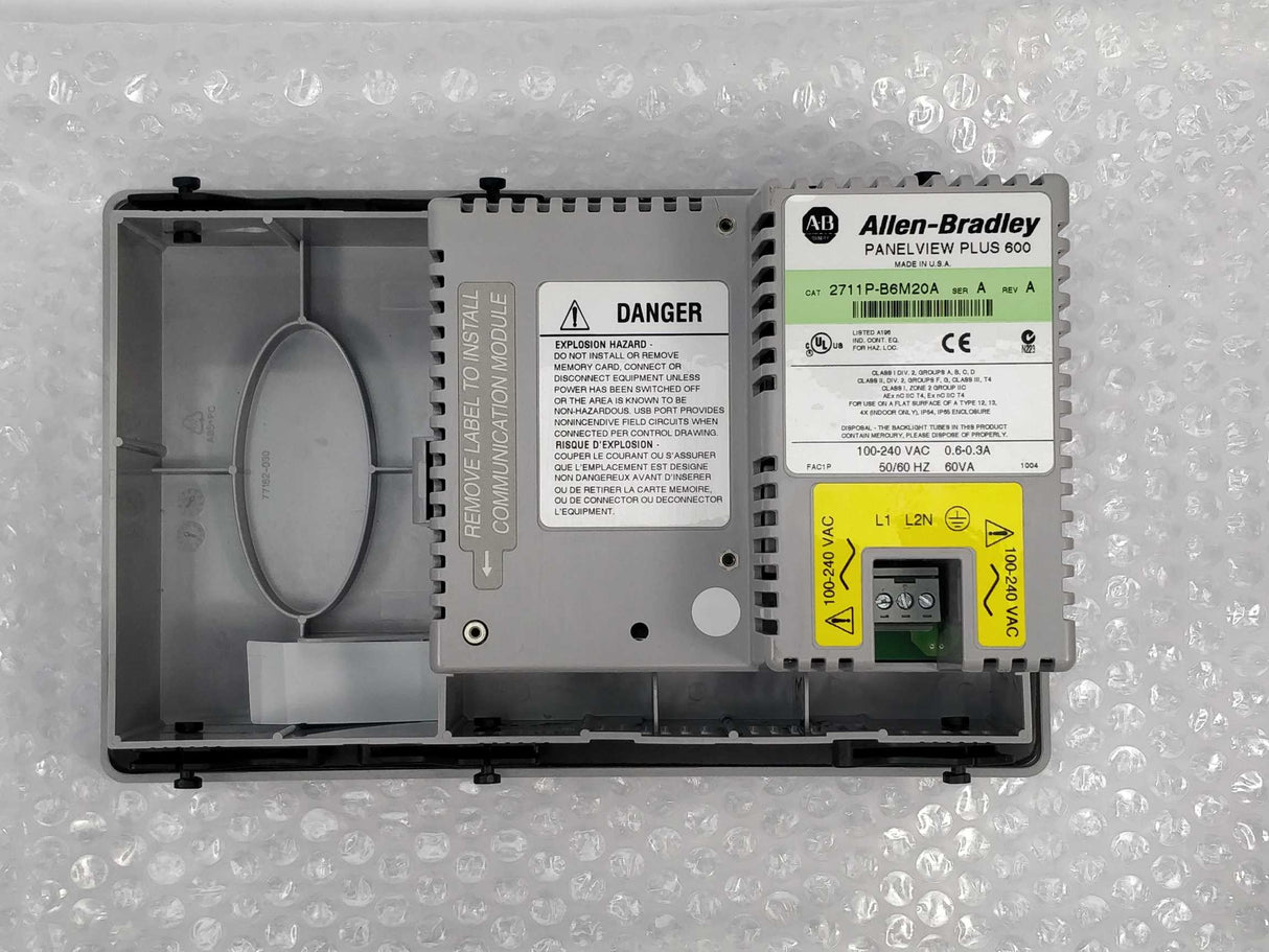 AB 2711P-B6M20A Ser. A Rev. A Panel View Plus 600