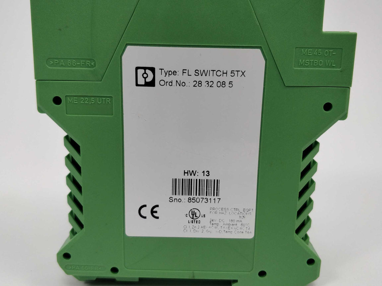Phoenic contact 2832085 Industrial Ethernet Switch - FL SWITCH 5TX