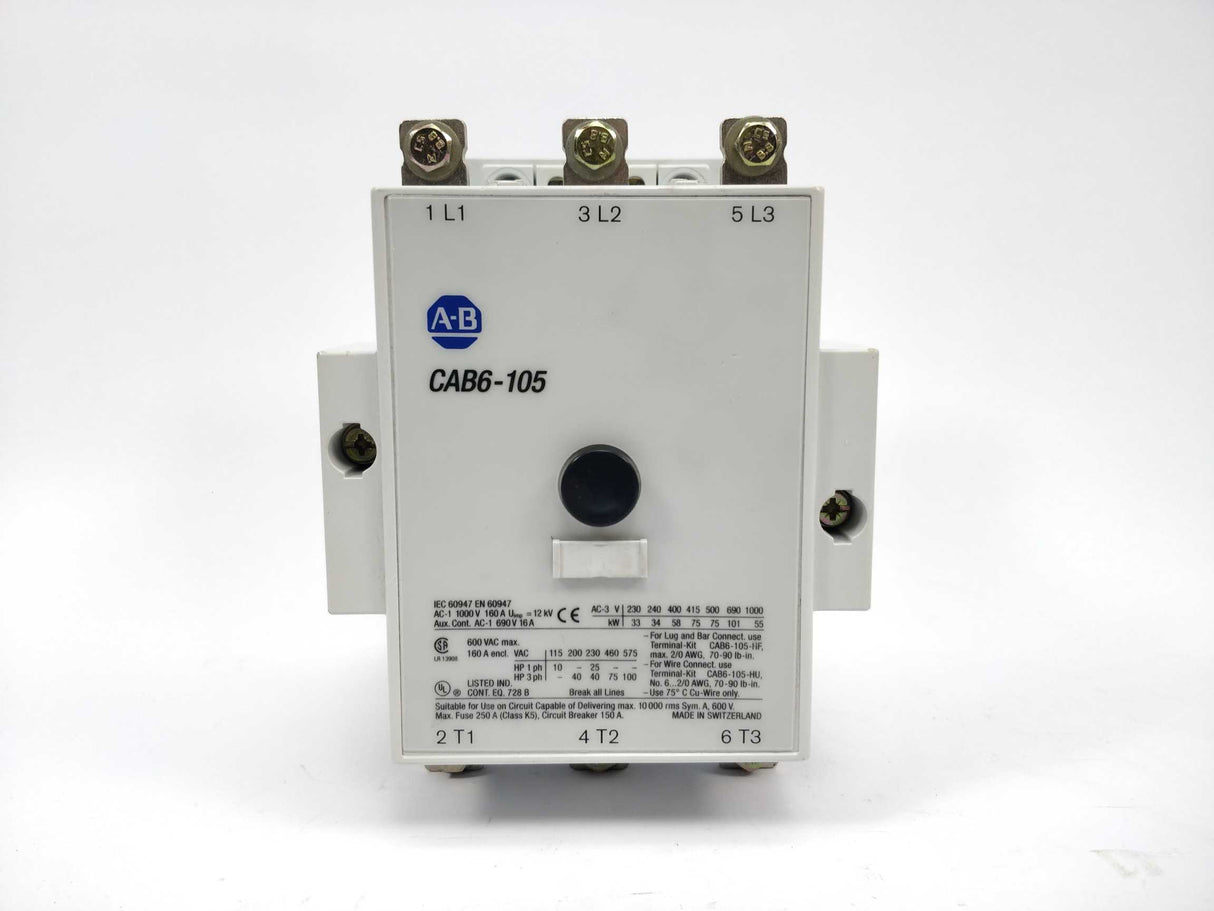 AB CAB6-105 Contactor with CAB6-P