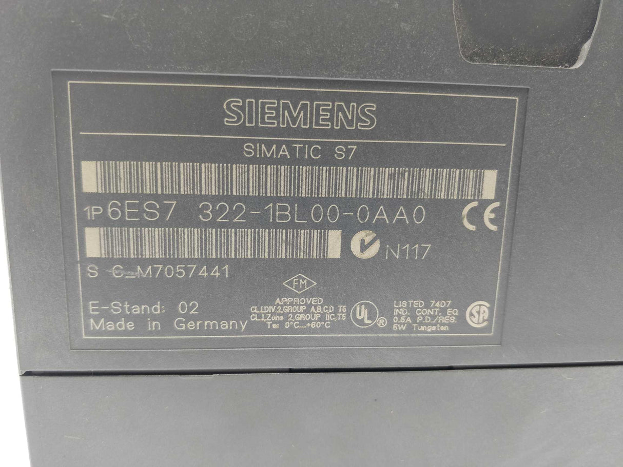 Siemens 6ES7322-1BL00-0AA0 SIMATIC S7-300, Digital output SM 322