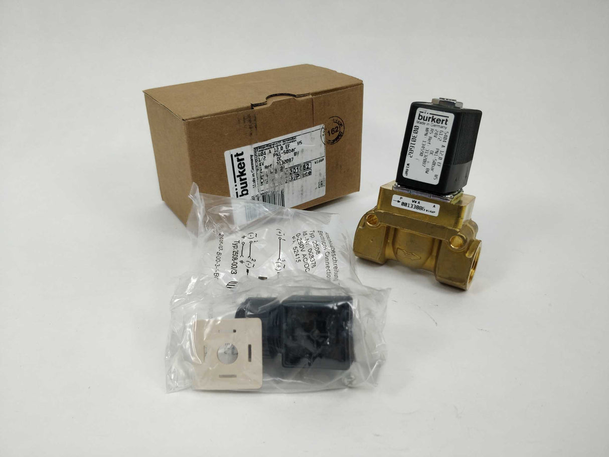 Bürkert 00301682 2/2-way-solenoid valve; servo-piston 24VDC 8W