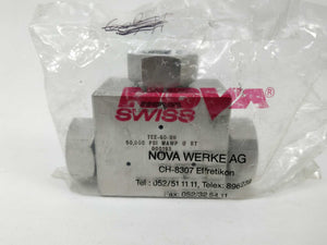 NOVA SWISS TEE-60-9H & 3x GLN-60-9H Leakage free connection
