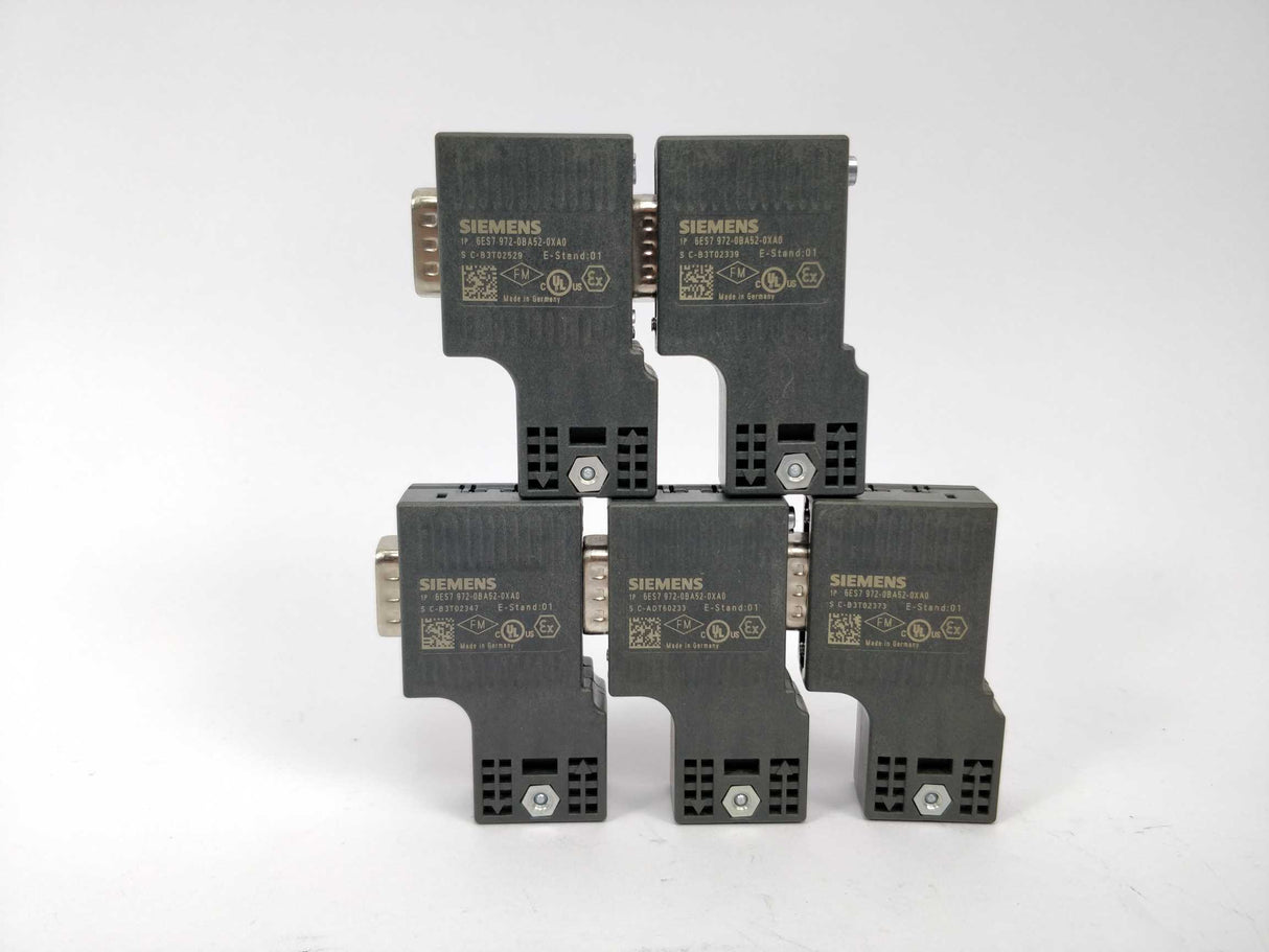 Siemens 6ES7 972-0BA52-0XA0 Connector 5 Pcs.