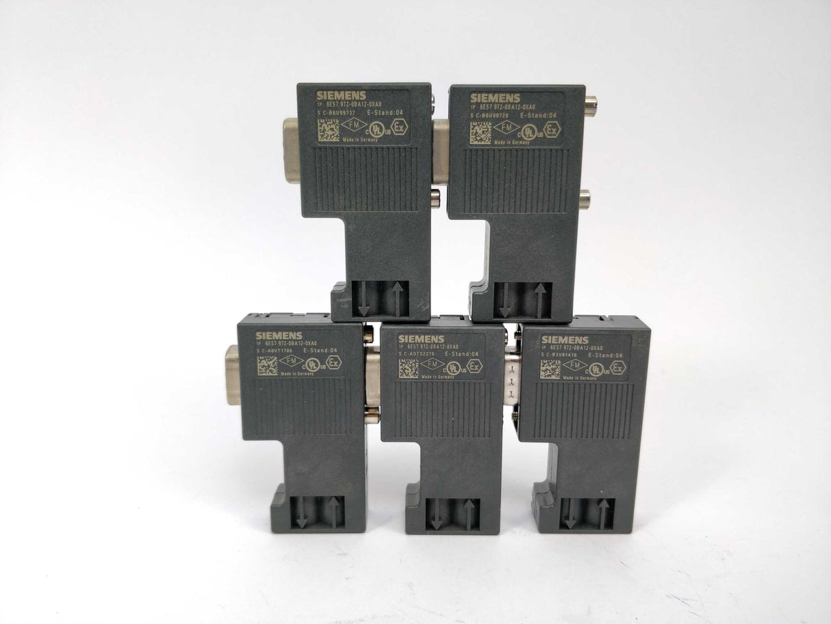 Siemens 6ES7 972-0BA12-0XA0 Connector 5 Pcs.