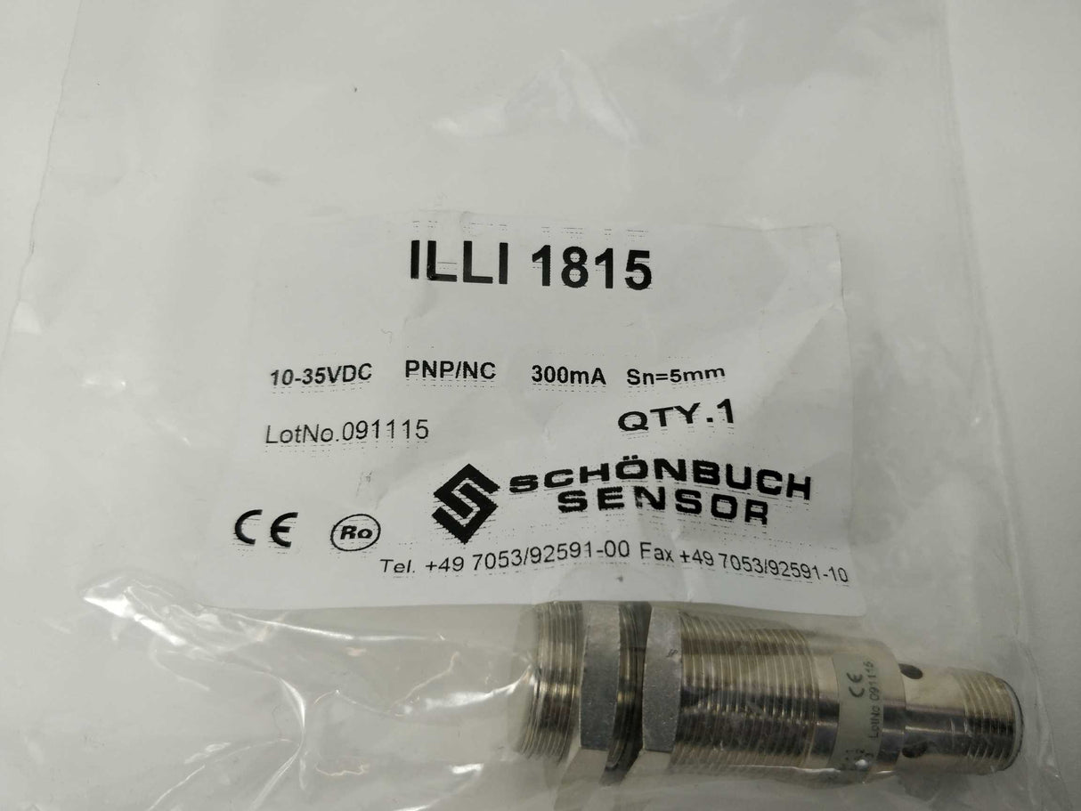 Schönbuch Sensor ILLI 1815 Inductive Proximity Sensors