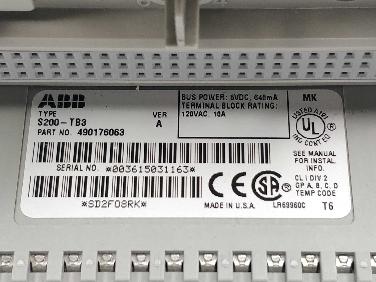 ABB 49016063 S200-TB3