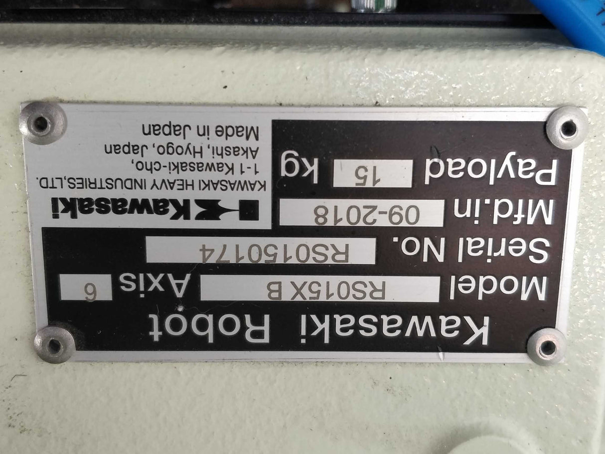 Kawasaki Robotics RS015X B & E02G-A001 & 50807-0145 & 50817-0072
