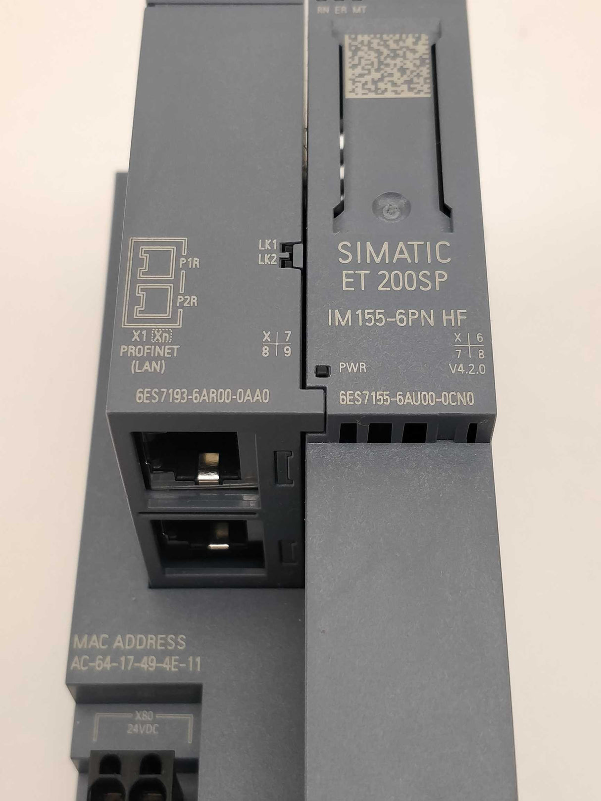 Siemens 6ES7155-6AU00-0CN0 IM155-6PN HF  with 6ES7193-6AR00-0AA0