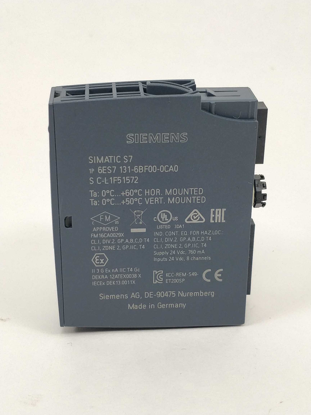 Siemens 6ES7131-6BF00-0CA0 SIMATIC S7 Digital Input Module