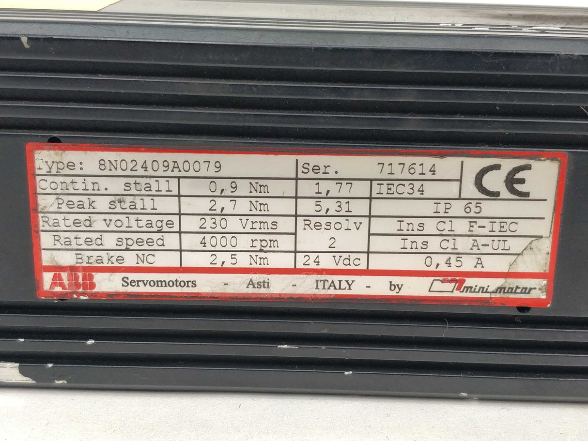 ABB 8N02409A0079 Servo Motor