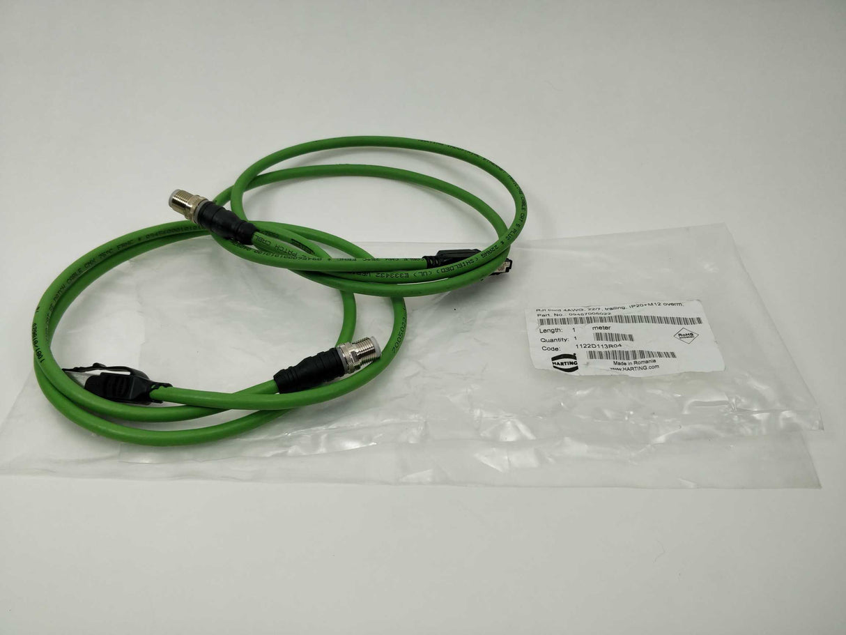Harting 09457005022 RJI cord 4AWG, 22/7 IP20+M12