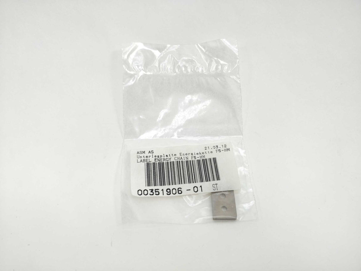 Siemens/ASM AS 00351906-01 Label Energy Chain F5-HM