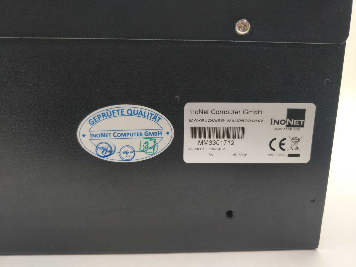 InoNet Computer MAYFLOWER-M4/126001AW AC Input 100-240V 5A 50-60Hz